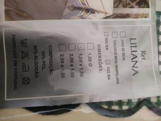 Mantel 150x150 cm , 6 servicios