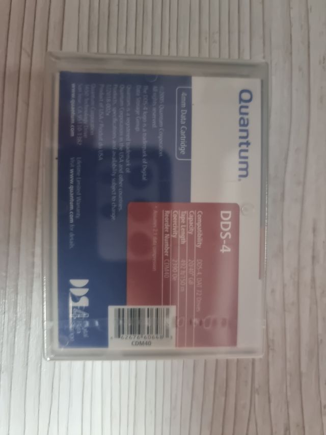 Cinta de datos Quantum DDS-4 20/40 Gb
