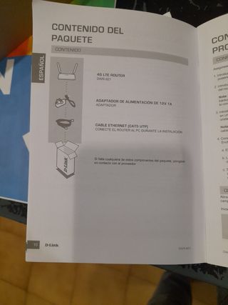 Router 4G/LTE Banda ancha wifi D-Link DWR-921