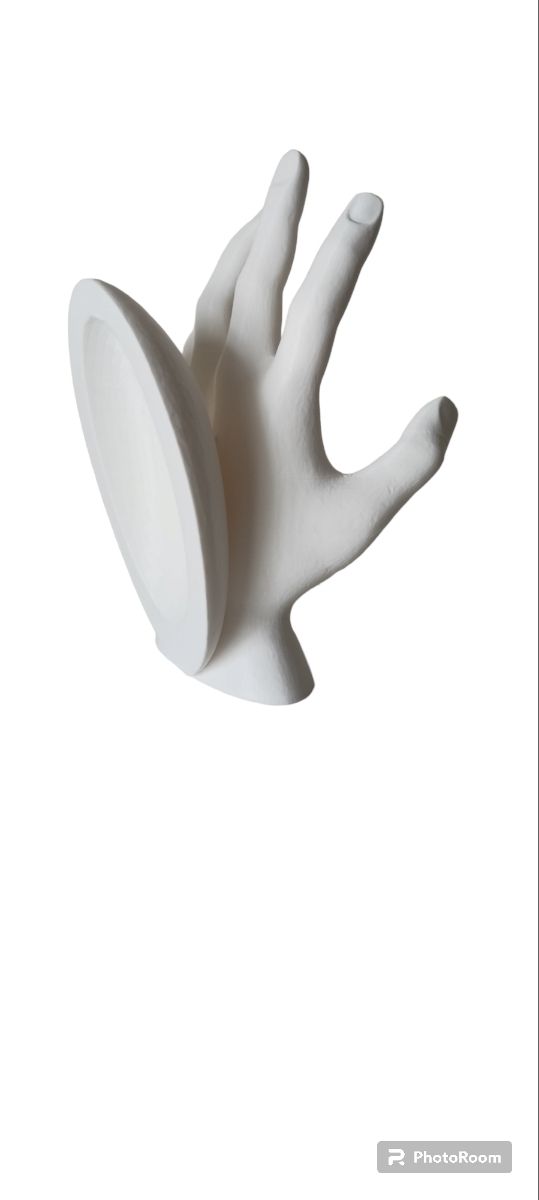 Soporte botella vino en forma de mano