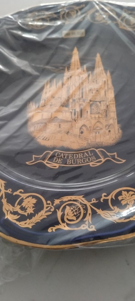 Cuadro de Burgos en oro tallado