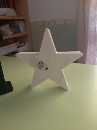 Luci decorative, stella e lettera F