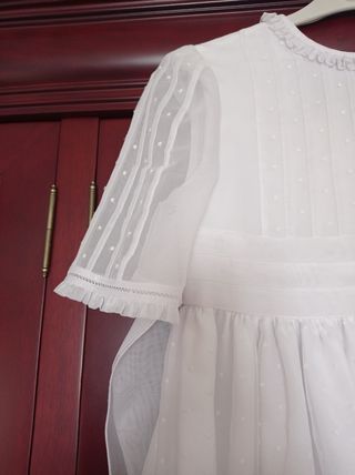 Vestido de comunión con diadema 