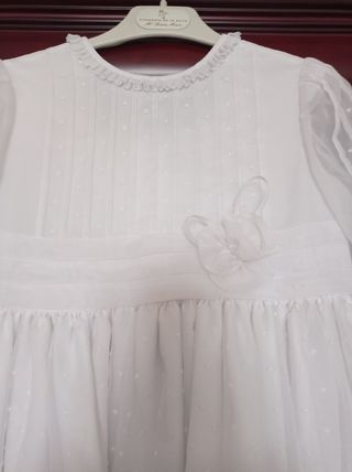 Vestido de comunión con diadema 