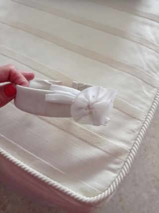 Vestido de comunión con diadema 