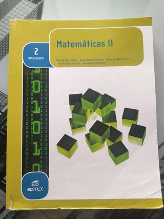 Matemáticas II. 2 Bachillerato.