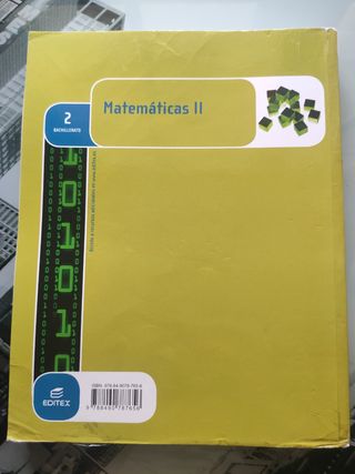 Matemáticas II. 2 Bachillerato.