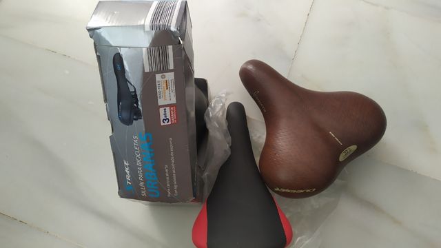 3 sillines de bicicletas nuevos