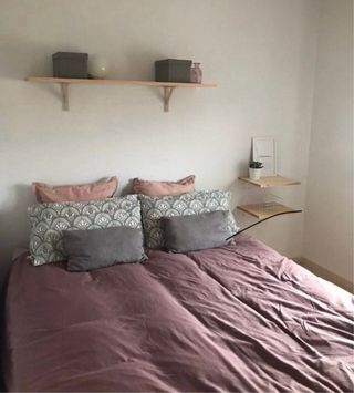 Habitación nórdica madera y armario