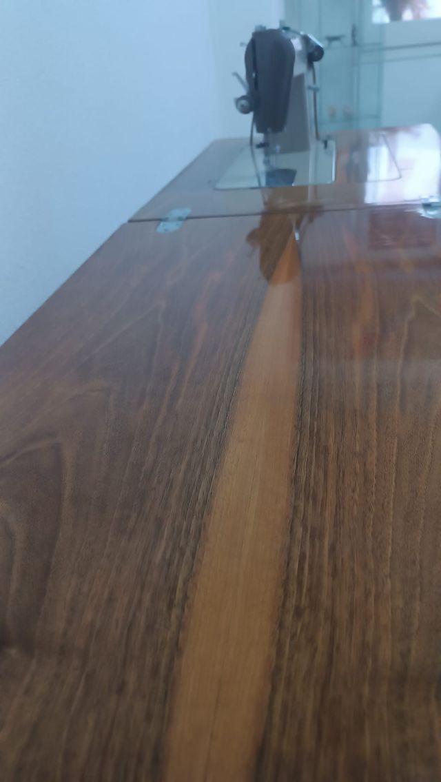 maquina de coser antigua ALFA con mueble Luis XV
