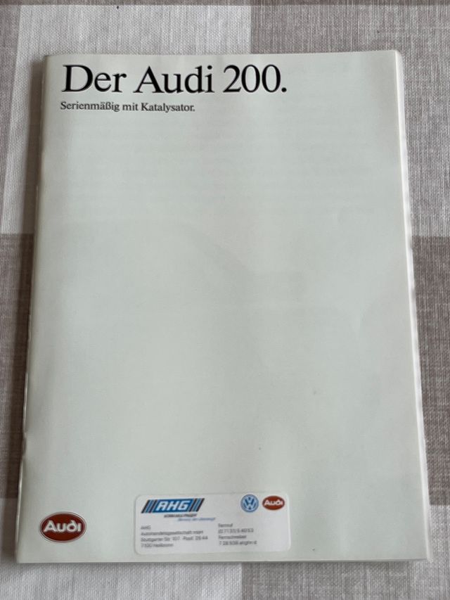 AUDI 200 Quattro Berlina y Avant  (41 páginas)