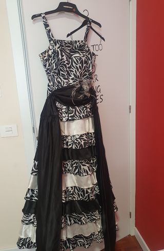 Precioso vestido largo de fiesta