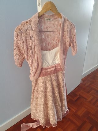 Precioso vestido corto de fiesta