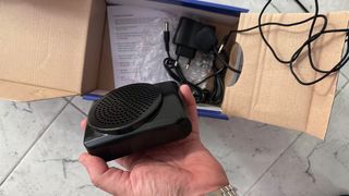 Micrófono de diadema para clases y reuniones