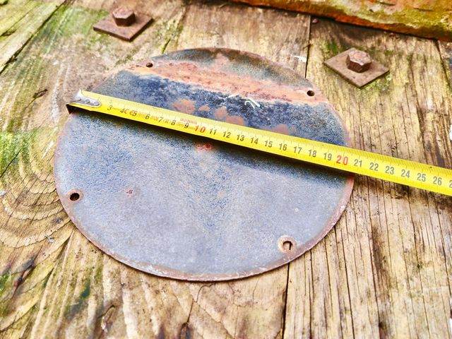 CHAPA REDONDA NO TOCAR PELIGRO DE MUERTE