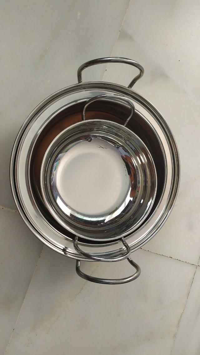 cuencos de acero