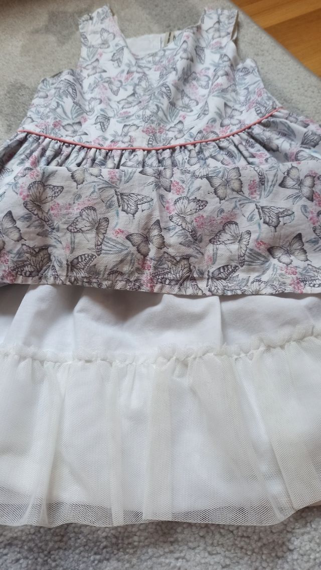 Vestido Mariposas talla 5-6
