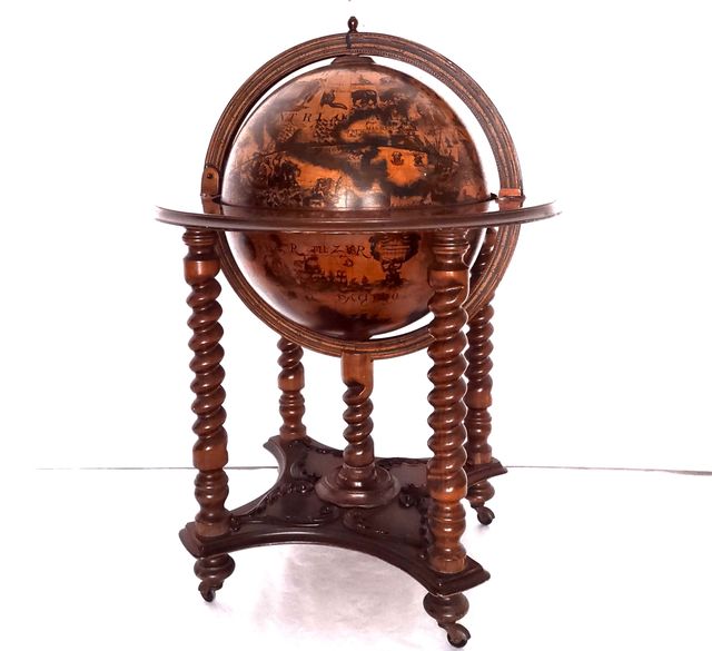 Mappamondo portabottiglie vintage( Globo, Globe)