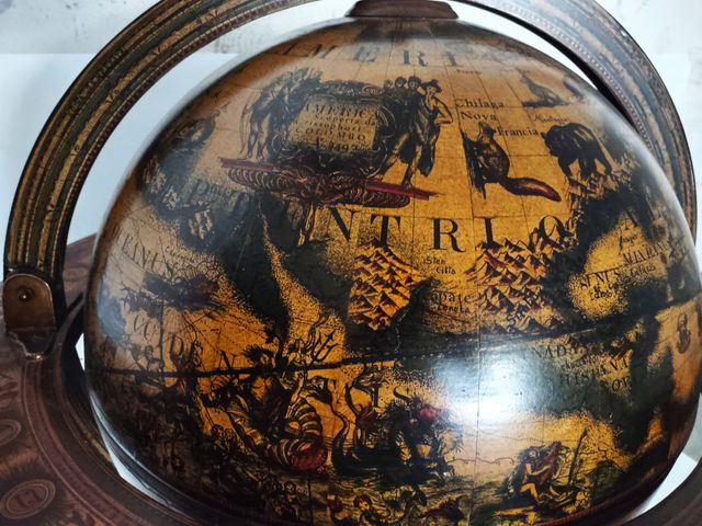 Mappamondo portabottiglie vintage( Globo, Globe)