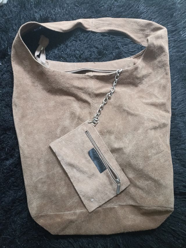 Bolso de ante con monedero