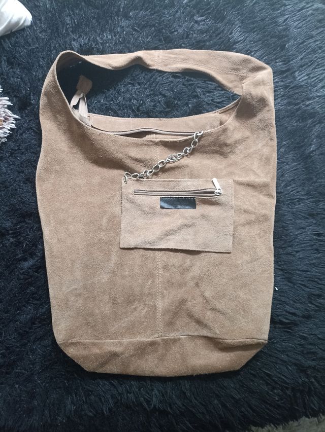 Bolso de ante con monedero