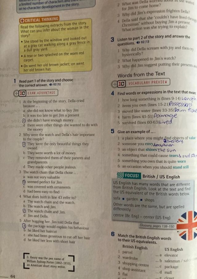 Inglés 1º bachillerato