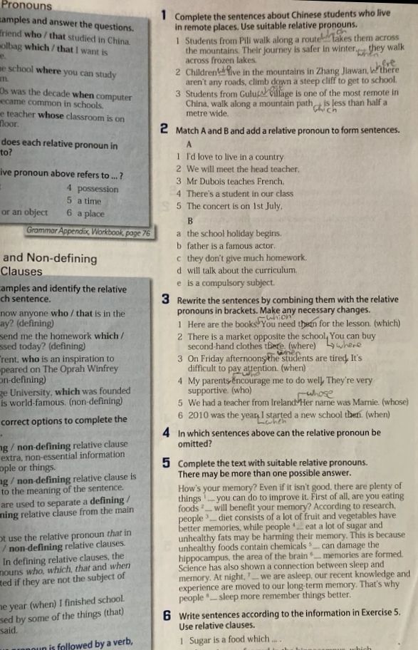 Inglés 1º bachillerato