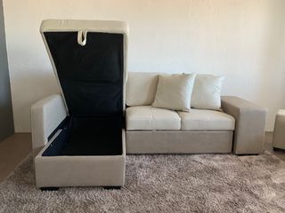 ¡NUEVO! SOFÀ CAMA CON ARCÒN + 2 PUFF - ENVIAMOS