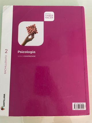 Libro Psicología 2 Bachillerato Santillana