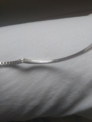 BRAZALETE DE PLATA PANDORA CON CIRCONITAS