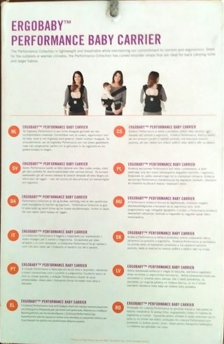 Mochila portabebé Ergobaby.