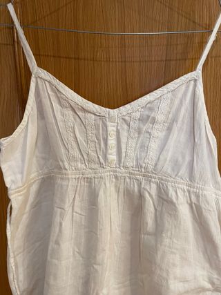 Camisola tirantes blanca de pimkie