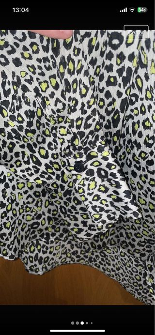 Camisa animal print de zara
