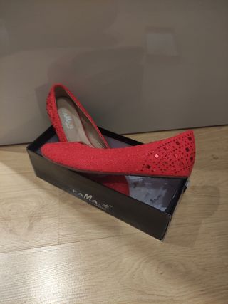 Bailarinas mujer rojas