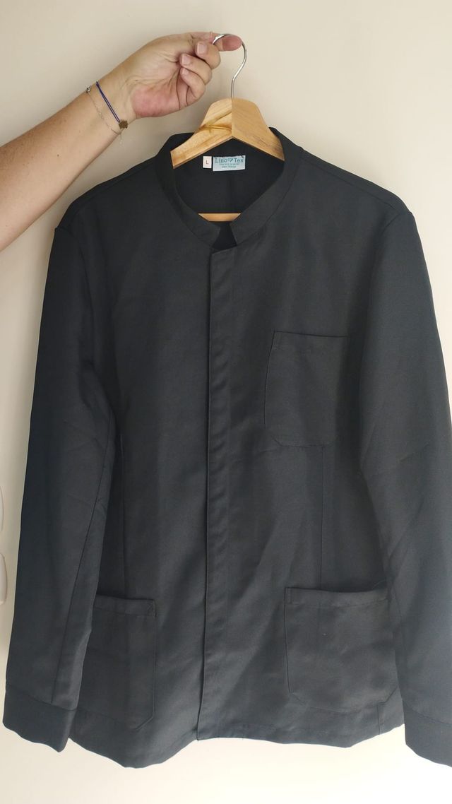 Chaqueta negra de camarero talla L