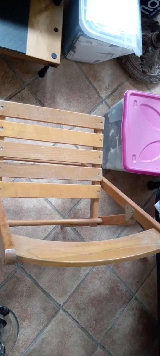 sedia legno pieghevole