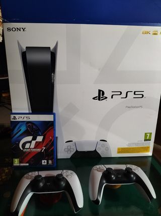 PS5 lector 1TB, 7 juegos y 2 mandos