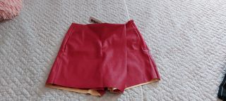 Falda pantalon  piel