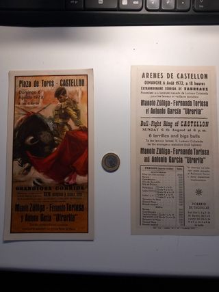 Cartel de toros antiguo