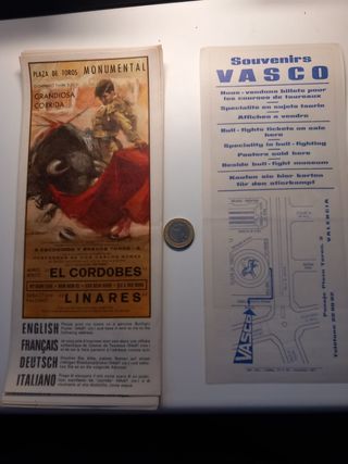 Cartel de toros años 70