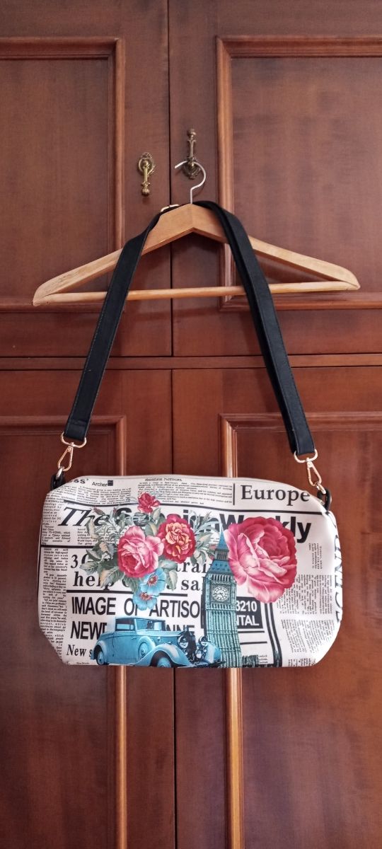 BOLSO ESTAMPADO PERIODICO
