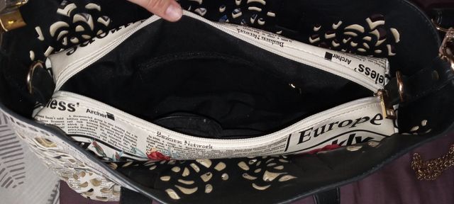 BOLSO ESTAMPADO PERIODICO