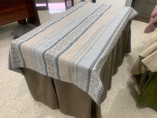 Falda camilla con tapete para mesa 120x70