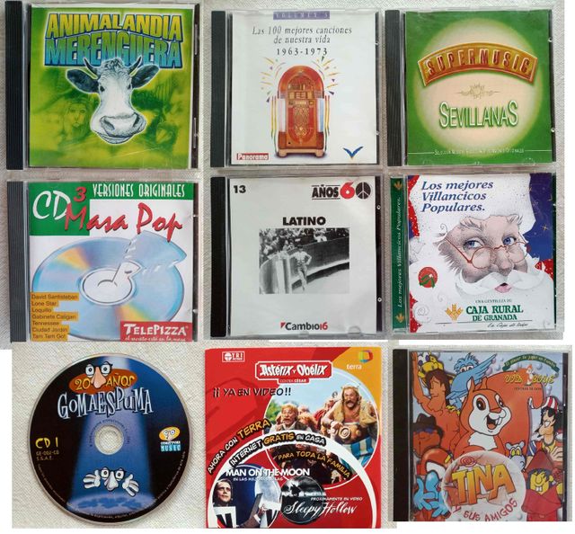 ROCK Y POP - 71 CDs y 3 DVDs ORIGINALES