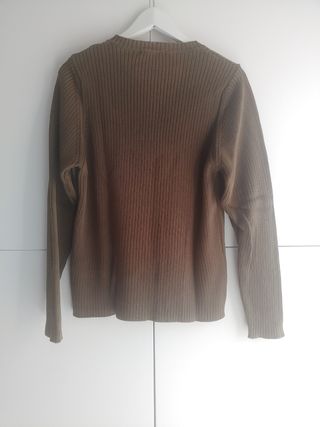Jersey pico verde algodón