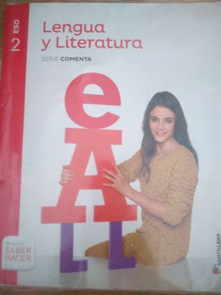 Libro lengua y literatura 2° Eso, ed. Santillana