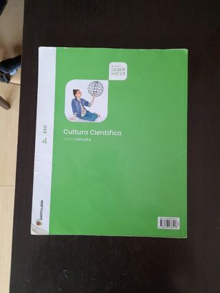 Cultura científica 4 Eso Santillana Explora.
