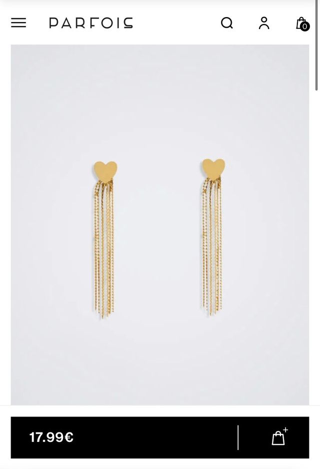 Pendientes Parfois acero inoxidable