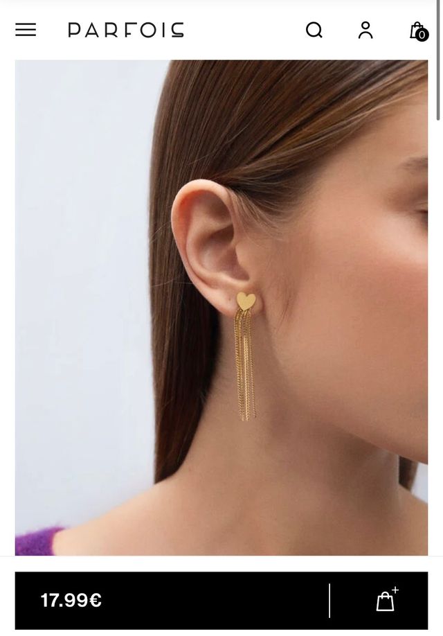 Pendientes Parfois acero inoxidable