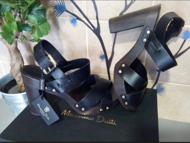 Sandalias piel Massimo Dutti